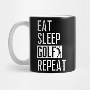 eat sleep golf repeat Mug